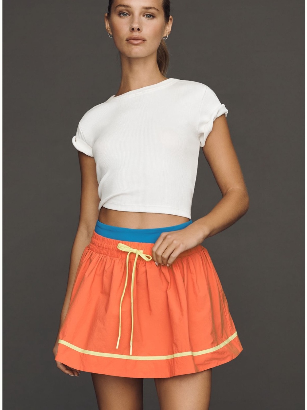Anthropologie Daily Practice Drawstring Skort